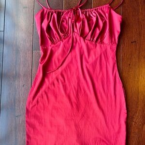 Better Be Red Spaghetti Strap Slip/Mini Dress